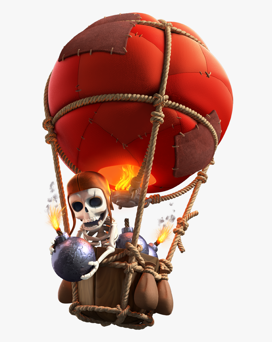 Clip Art Balloon Coc - Clash Of Clans Balloon, Transparent Clipart