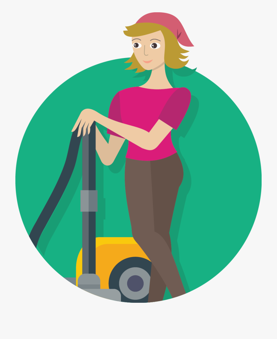 Cleaning Ladies Clip Art, Transparent Clipart