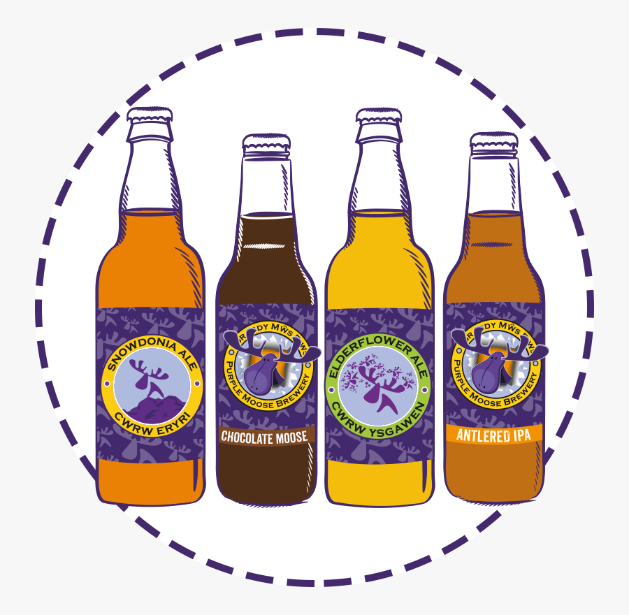 Purple Moose Beer Shop - Beer Bottle, Transparent Clipart