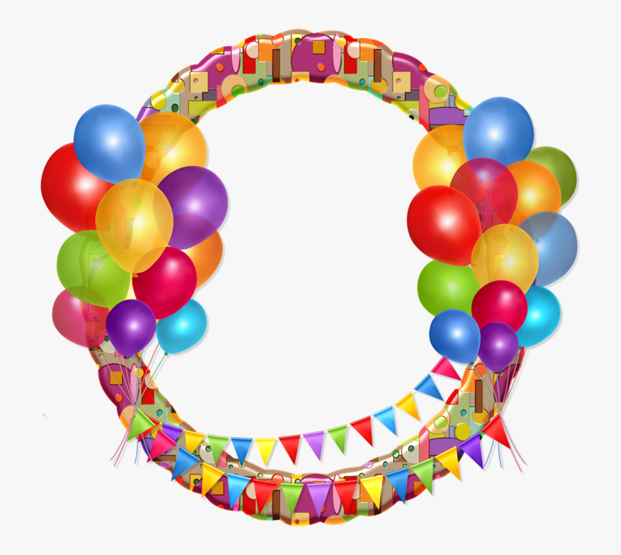 Birthday Party Balloon Clip Art - Birthday Frame Png, Transparent Clipart