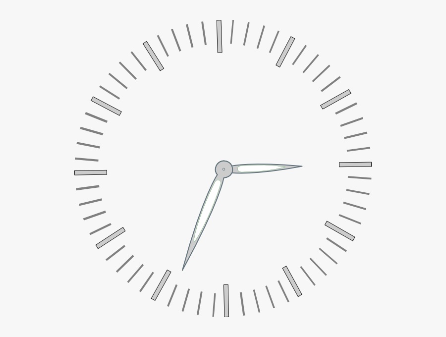 Free Vector Clock Graduiation Minutes Clip Art - White Clock Face Png, Transparent Clipart