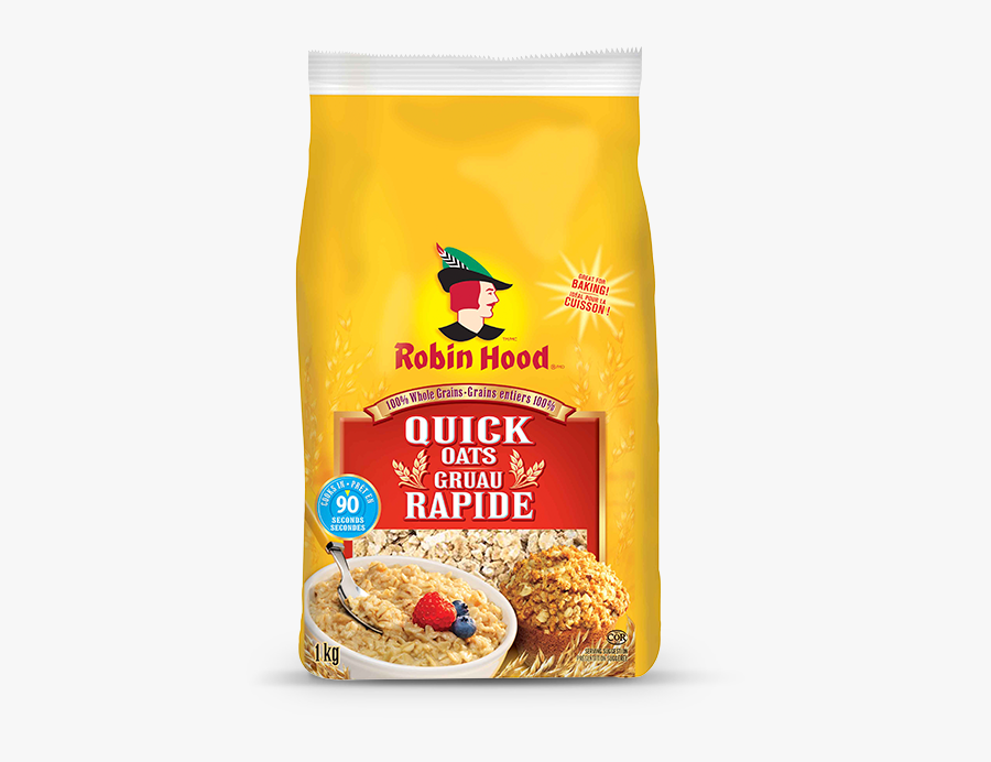 Robin Hood Flour Png - Robin Hood Quick Oats, Transparent Clipart