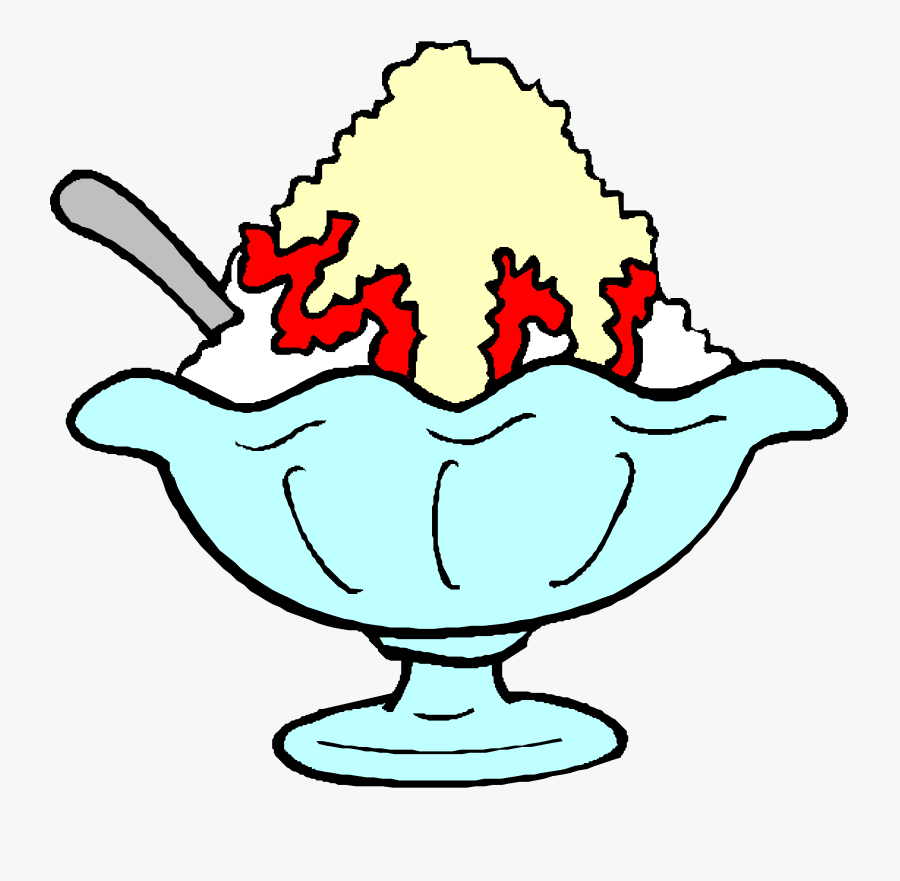 Ice Cream Sundae Bowl Template Ice Cream Sunda Clipart - Ice Cream Dish Clipart, Transparent Clipart
