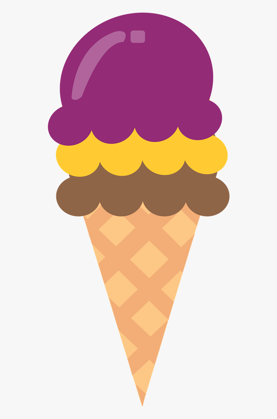 Ice Cream Cone Desserts Cones Free Picture - Clip Art Ice Cream, Transparent Clipart