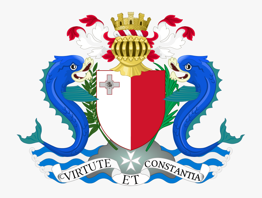 785px Coat Of Arms Of Malta 1964 - Maltese Coat Of Arms, Transparent Clipart