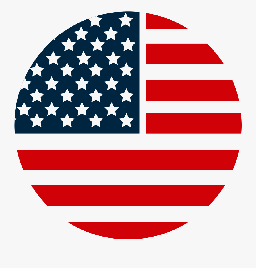 Logo Us Flag Circle, Transparent Clipart