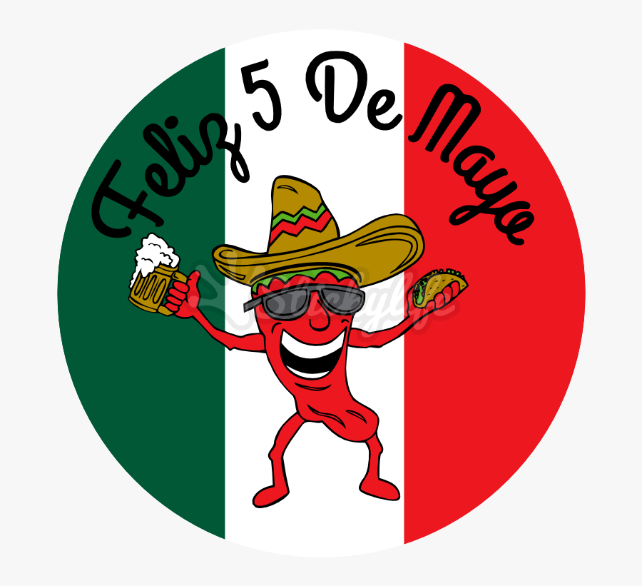 Feliz 5 De Mayo Decal - Cartoon, Transparent Clipart