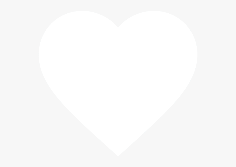 White Heart Logo, Transparent Clipart