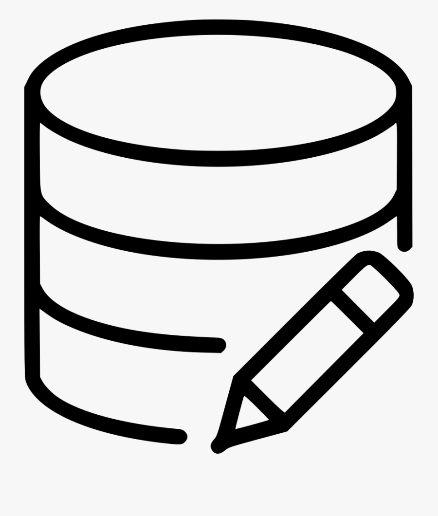 Clip Art,graphics - Free Database Edit Icon, Transparent Clipart