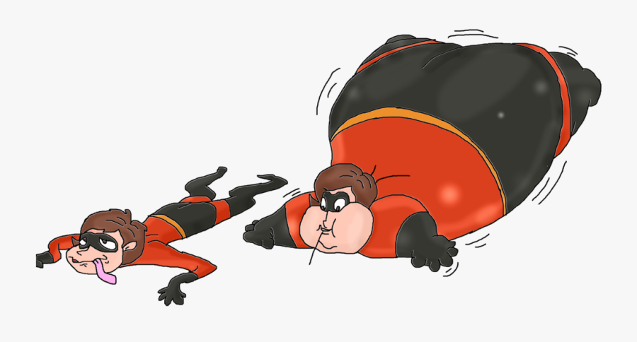 Clip Art Reinflation Colored By Timgaukertoons - Mr Incredible Helen Inflation, Transparent Clipart