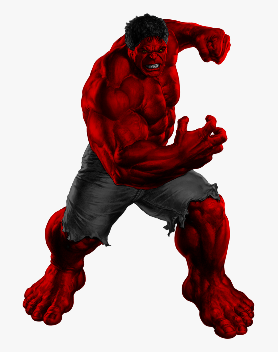 Red Hulk, Transparent Clipart