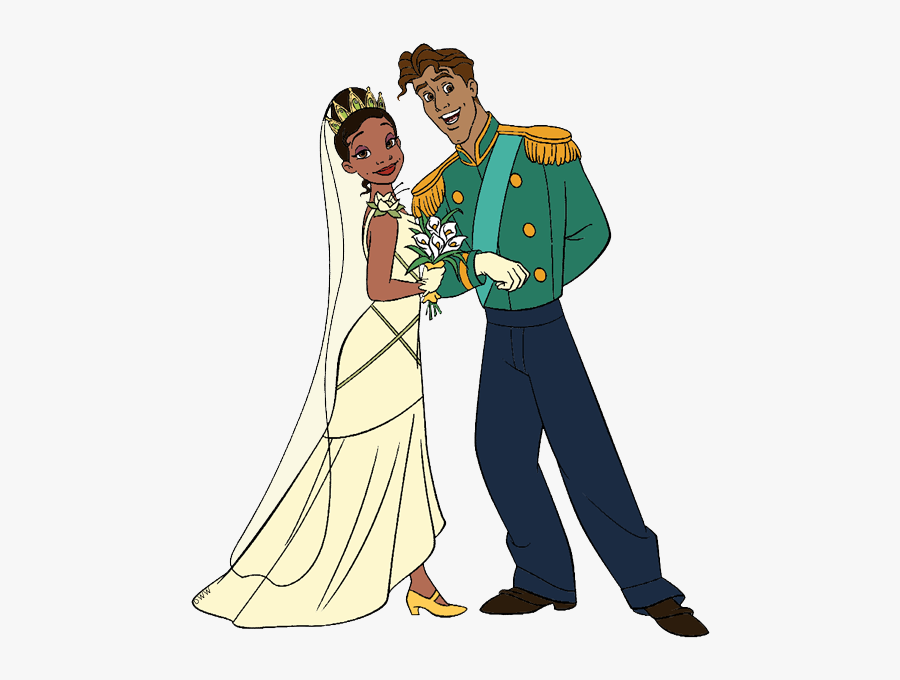 Tiana And Naveen Wedding, Transparent Clipart