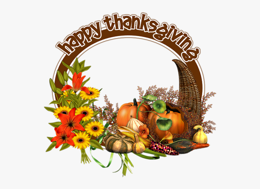 Thanks Giving Frames, Transparent Clipart