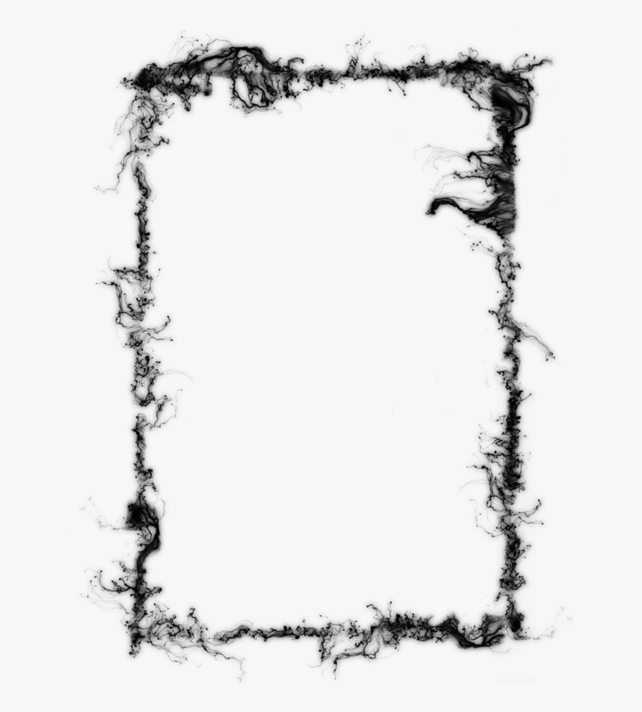 #natalya040 #fire #black #frame #border #freetoedit - Fire Border Black And White, Transparent Clipart