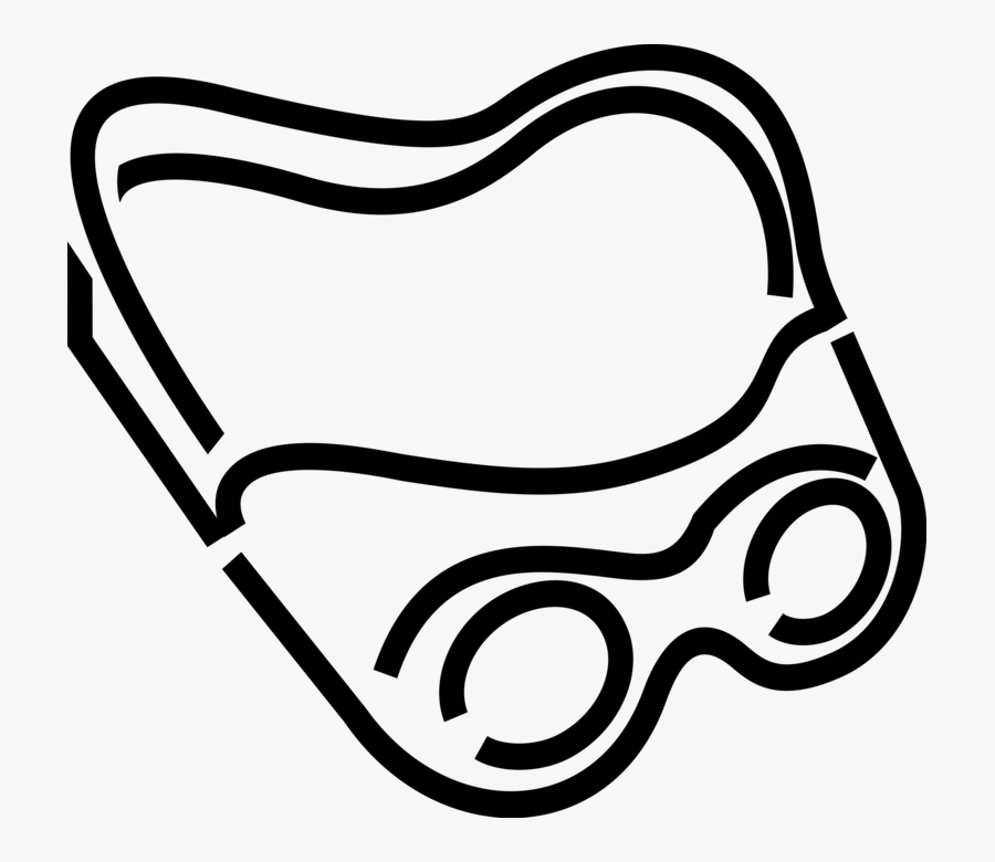 Vector Illustration Of Goggles Or Safety Glasses Provide, Transparent Clipart