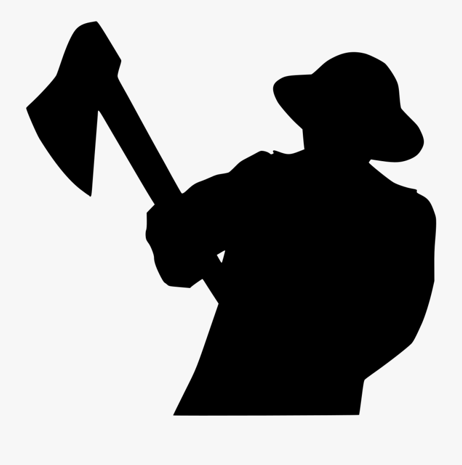 Download Png - Silhouette - Firefighter Image Cartoon Silhouette Png, Transparent Clipart