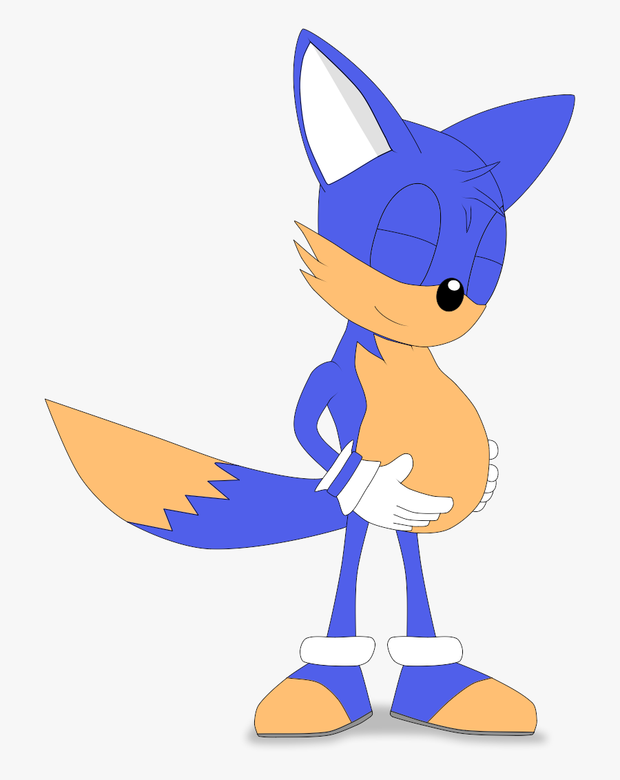 Pregnant Fox - Cartoon, Transparent Clipart