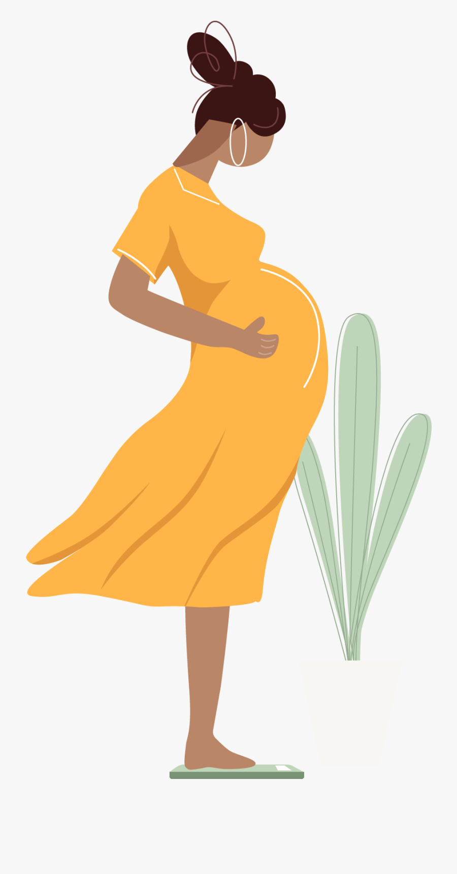 Weight Tracker For Women In Pregnancy - Illustration, Transparent Clipart