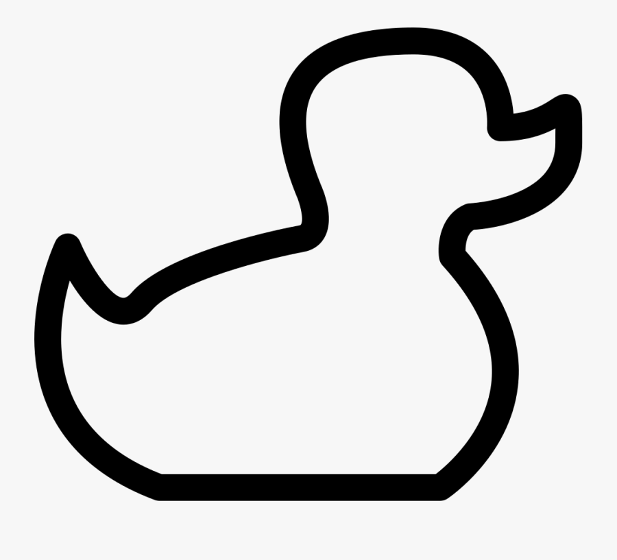 Baby Duck Toy Outline - Contorno De Figuras De Animales, Transparent Clipart