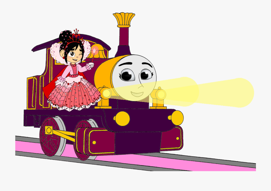 Lady With Shining Oro Lamps & Princess Vanellope - Evil Thomas And Friends, Transparent Clipart