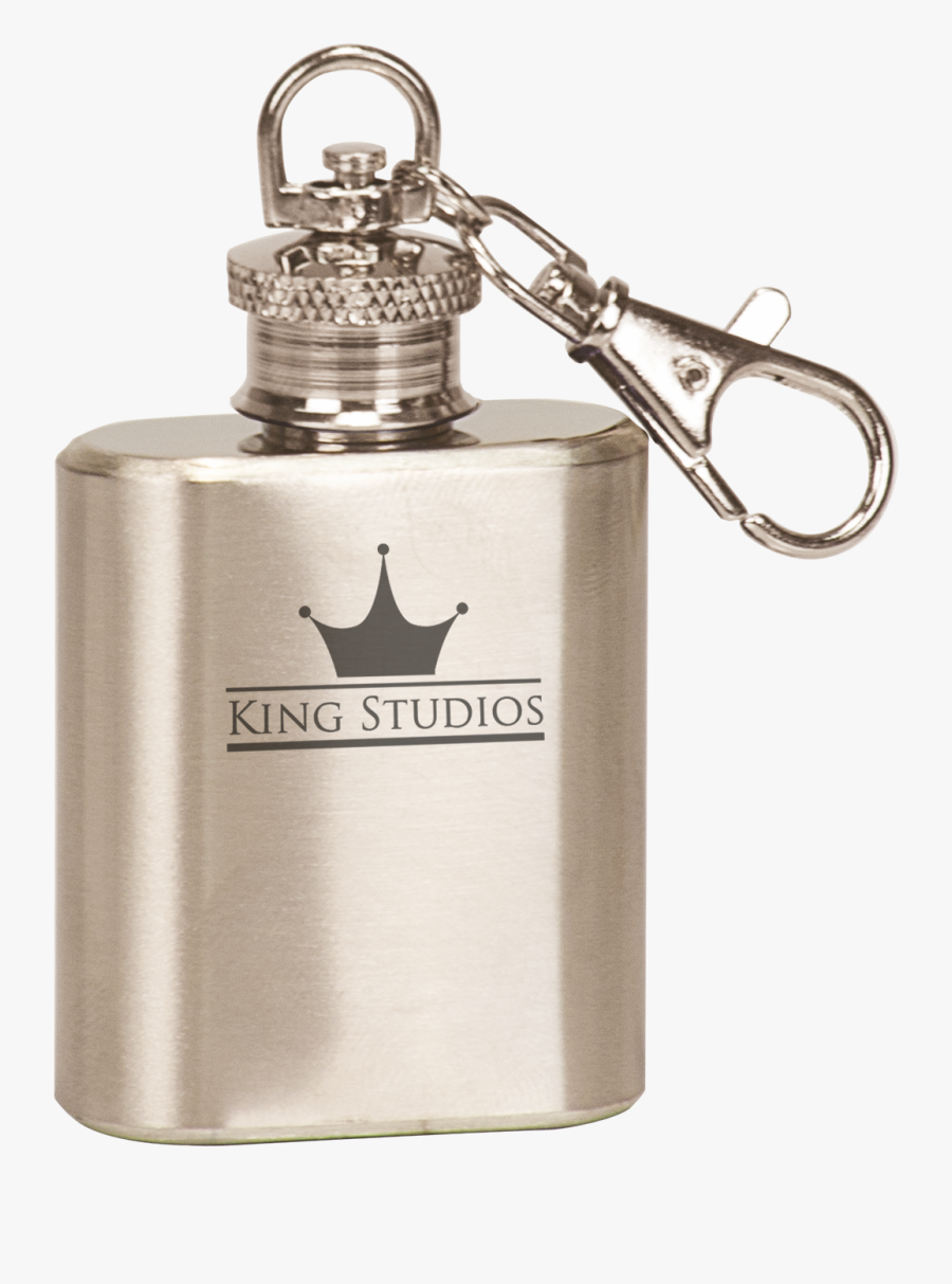1oz Stainless Steel Flask Key Chain - Hip Flask, Transparent Clipart