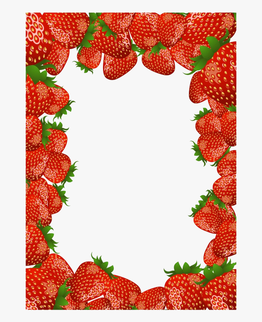 Autumn Border Frames Png Free Download - Strawberry Frame Png, Transparent Clipart