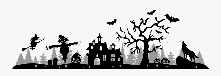 Geisterschloss Silhouette, Transparent Clipart