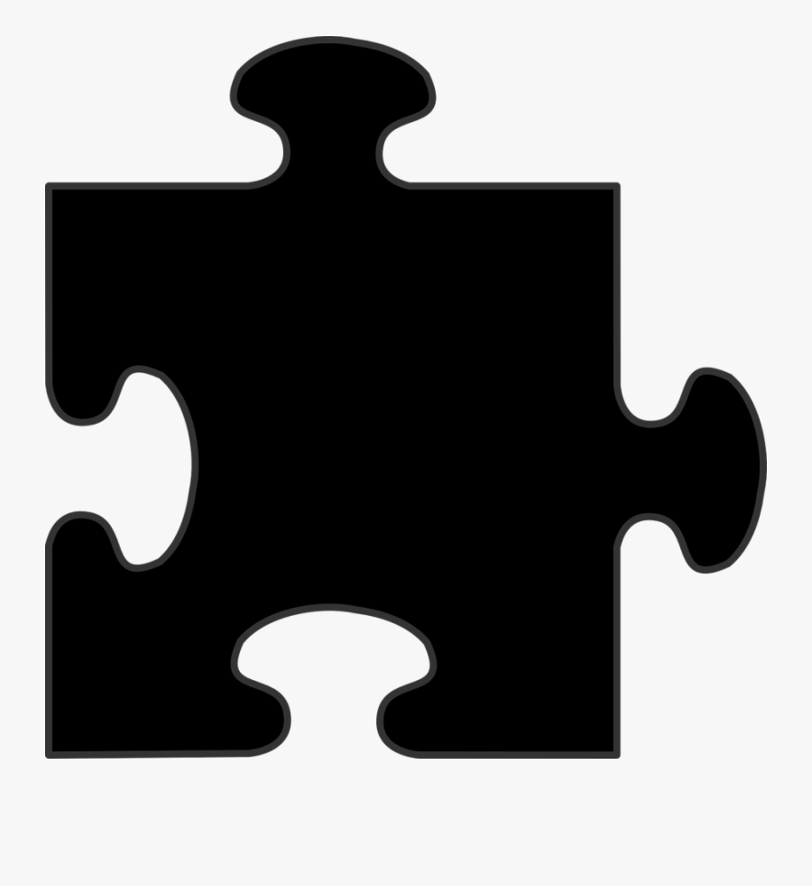 Black Puzzle Piece Png Clipart Jigsaw Puzzles Clip - Black Puzzle Piece Png, Transparent Clipart