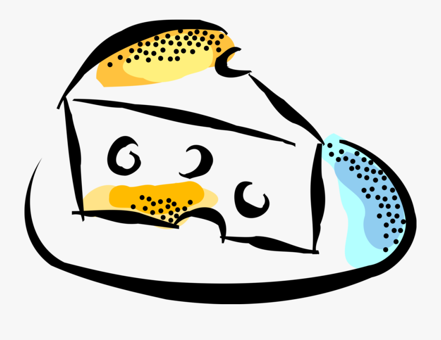 Vector Illustration Of Swiss Cheese With Holes Dairy - Leaf Guard Hvac, Transparent Clipart