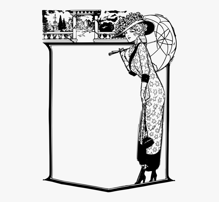 Art,monochrome Photography,artwork - Frame Clipart, Transparent Clipart