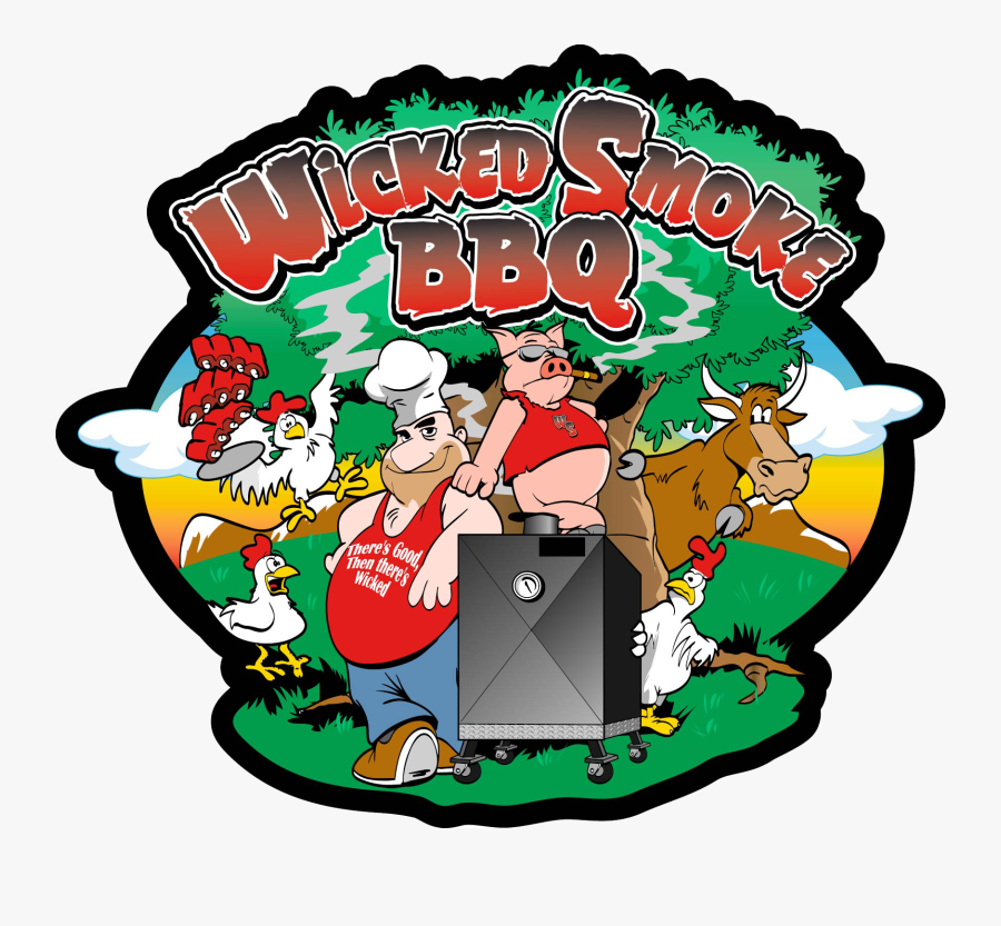 Wicked Smoke Bbq Company - Cartoon, Transparent Clipart