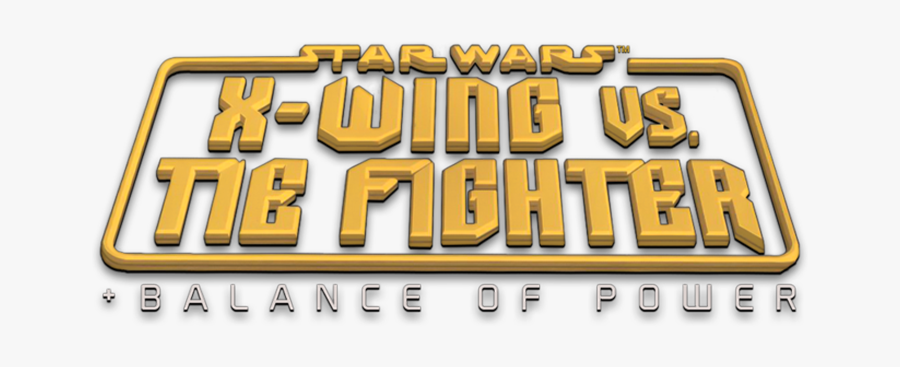 X Wing Vs Tie Fighter Logo, Transparent Clipart