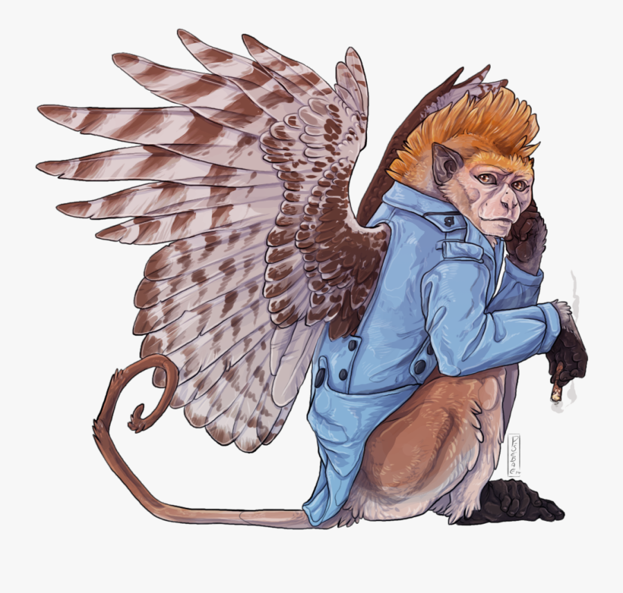 Transparent Flying Monkey Png - Flying Monkey D&d, Transparent Clipart