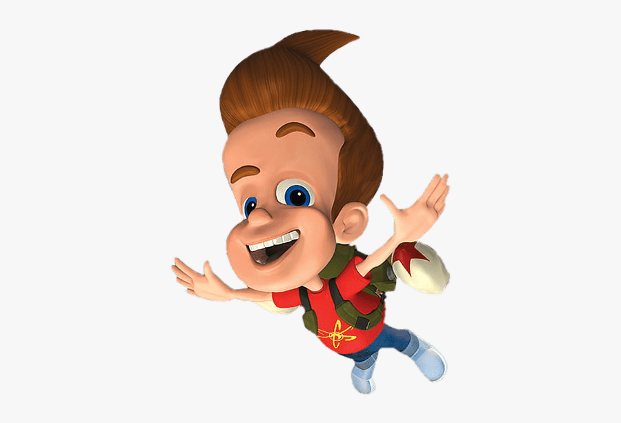 Jimmy Neutron Flying - Jimmy Neutron And Goddard, Transparent Clipart