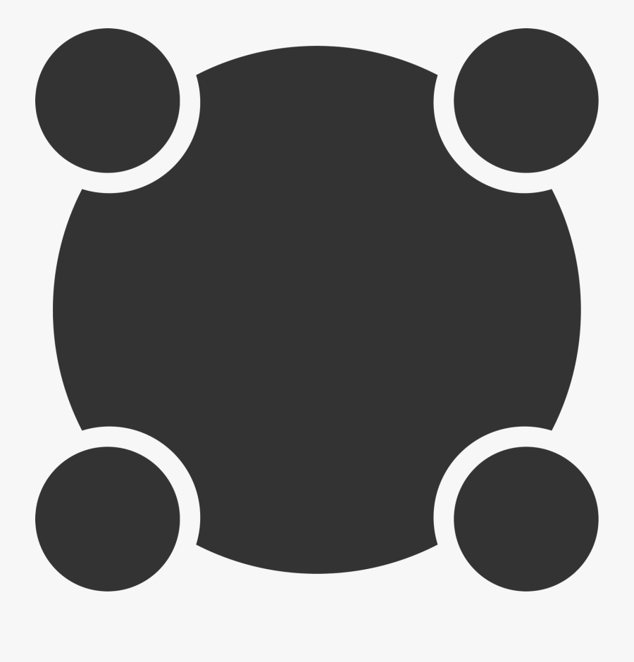 Table Clip Round - Inclusive People Icon, Transparent Clipart