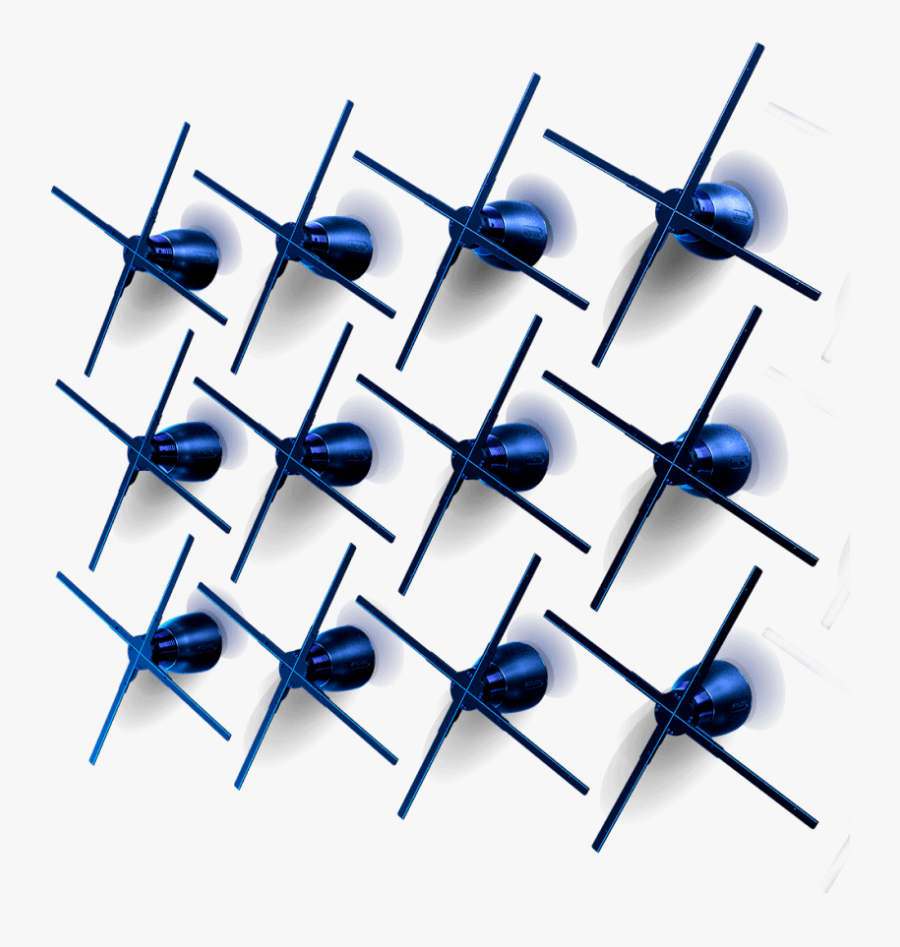 12 Units - Hologramme Helice 3d Mur, Transparent Clipart