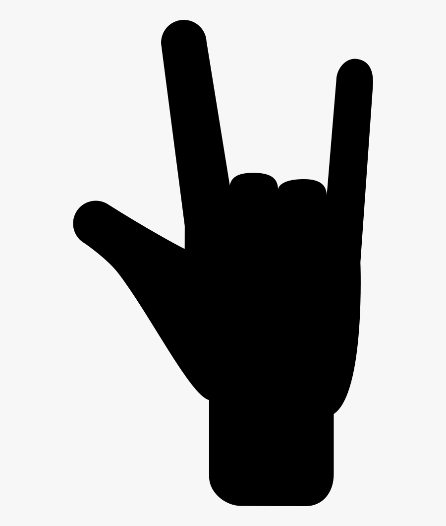 Hand Posture Signal Of Three Extended Fingers - Illustration, Transparent Clipart