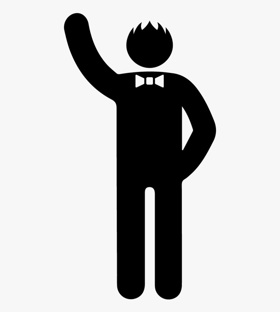Image Of Bob Bohemian - Person Waving Icon, Transparent Clipart