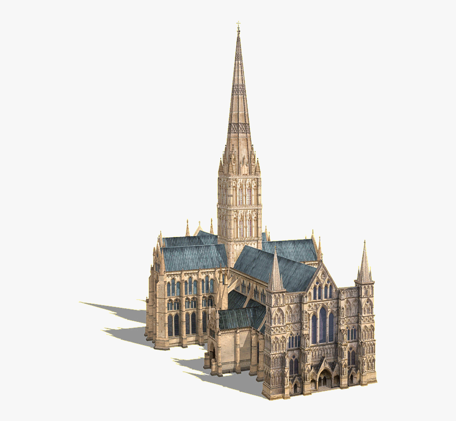 Download-cathedral - Salisbury Cathedral East Facade, Transparent Clipart