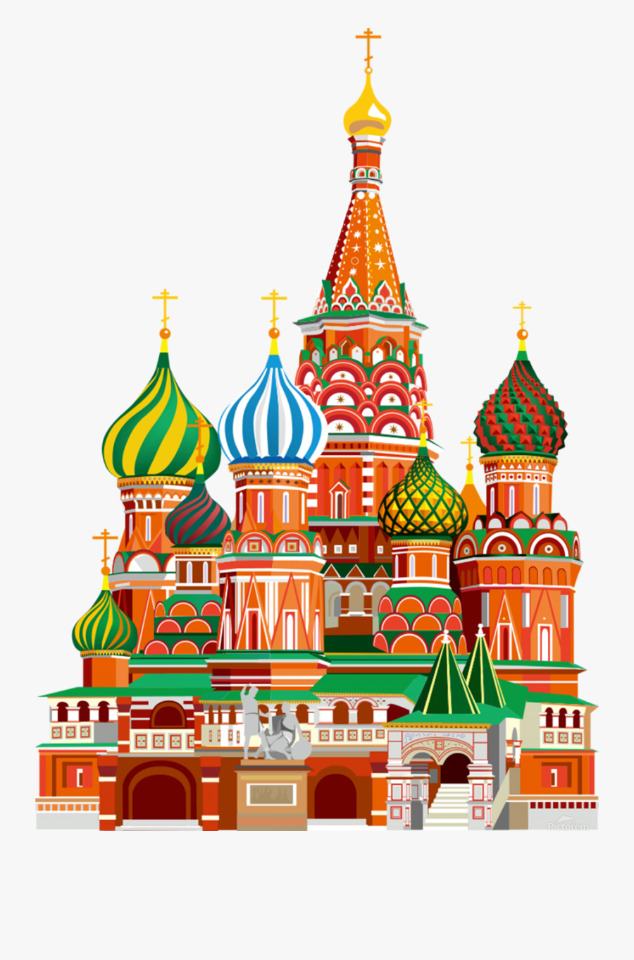 Moscow Kremlin Saint Basils Cathedral Red Square L - Saint Basil's Cathedral Png, Transparent Clipart
