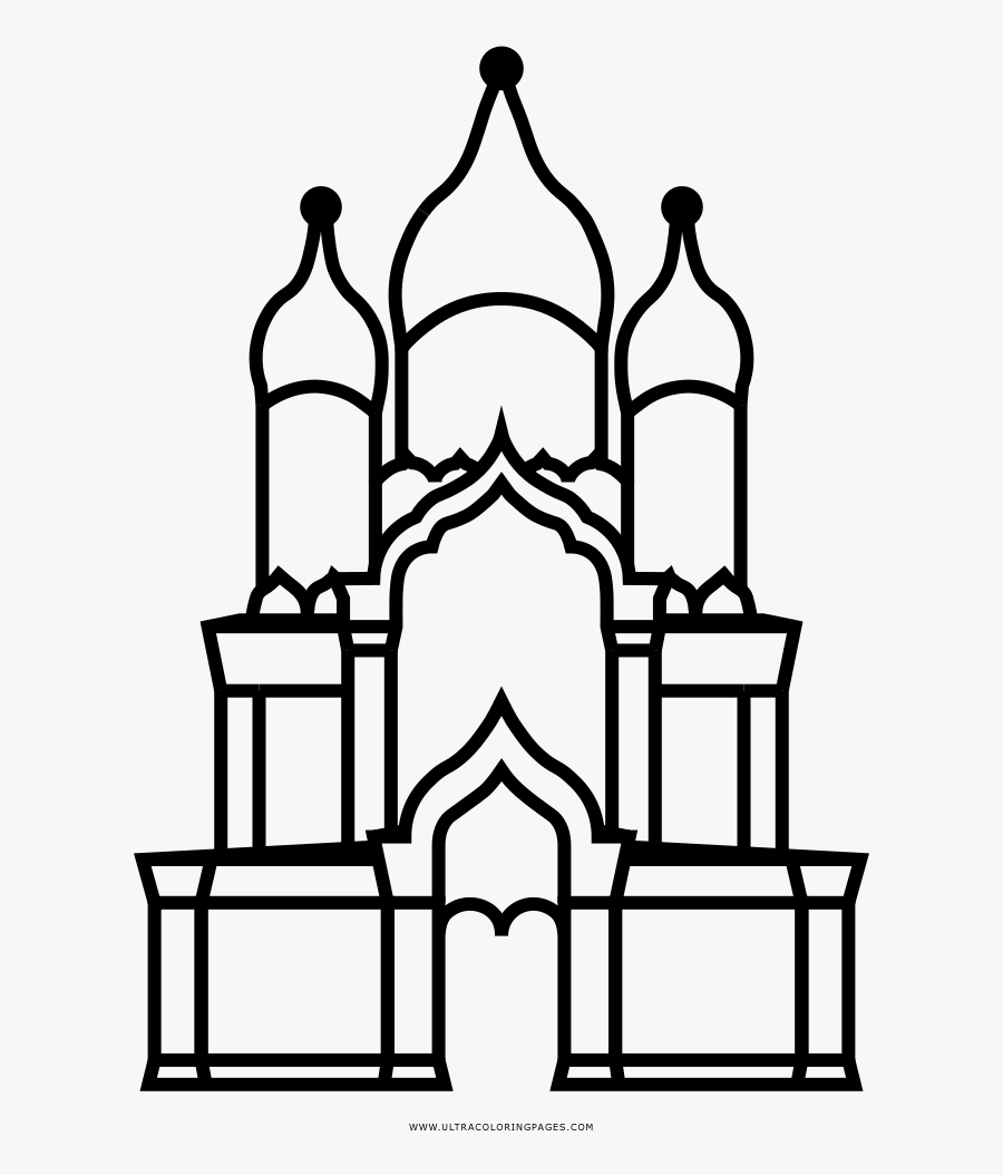 Alexander Nevsky Cathedral Coloring Page - Outline Jam Drawing, Transparent Clipart