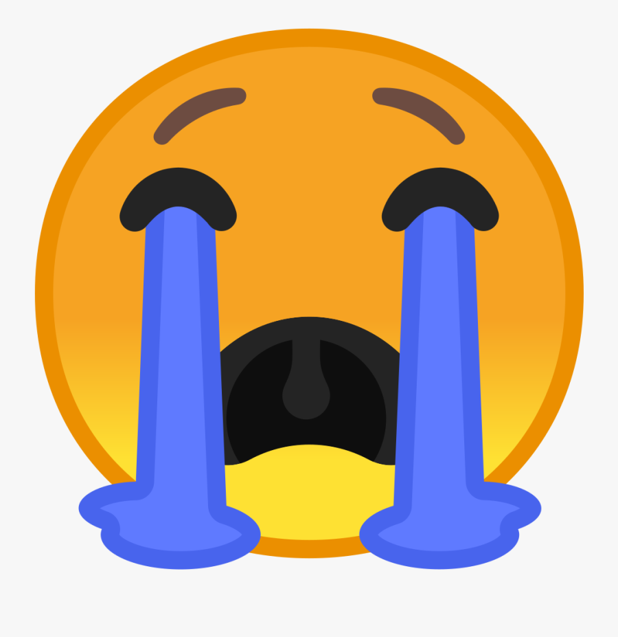 Loudly Crying Face Icon - Emoji Qui Pleure Png , Free Transparent Clipart -...