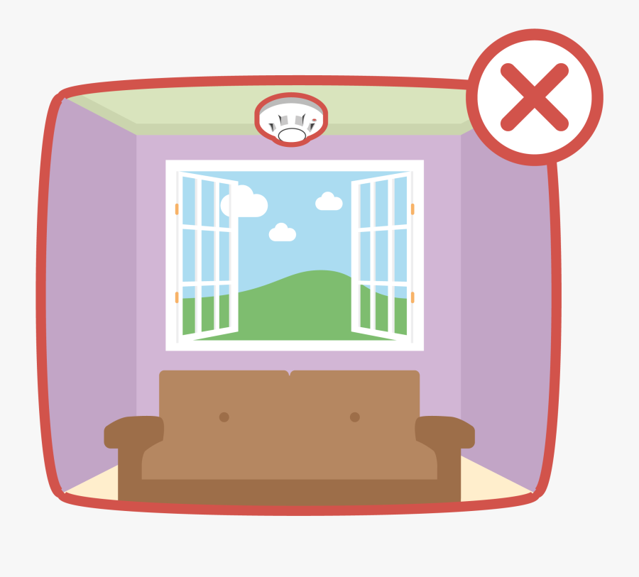 Smoke Detector Windows, Transparent Clipart