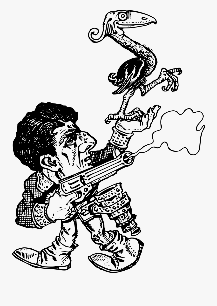 Cowboy With Chicken Clip Arts - Cartoon, Transparent Clipart