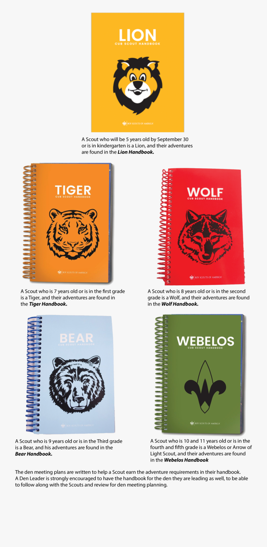 Cub Scout Ages And Ranks - Cub Scout Handbook 2018, Transparent Clipart