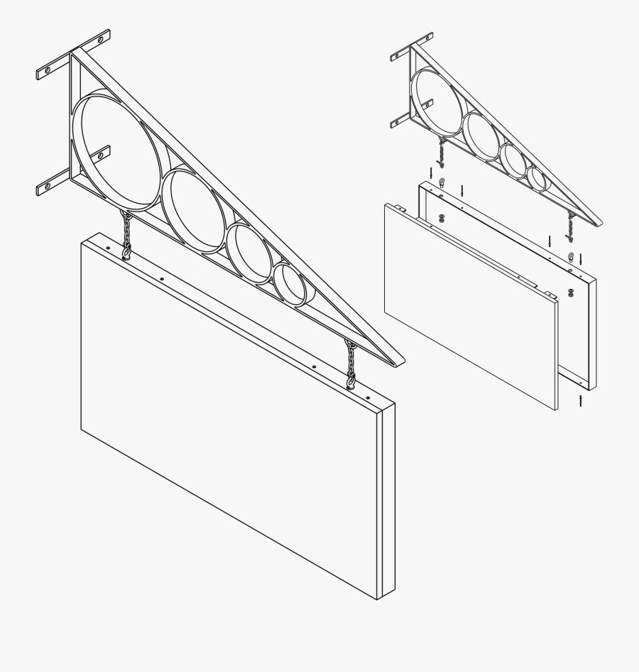 Lightbox Technical Drawing, Transparent Clipart