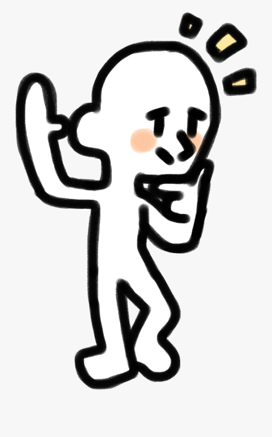 #thinking #answer #white #man #question#freetoedit, Transparent Clipart