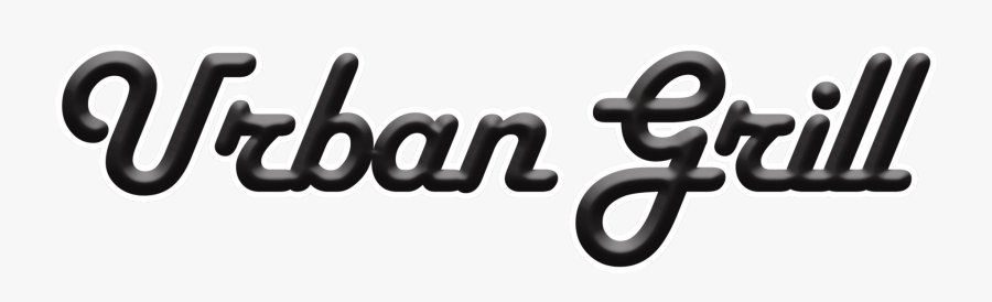 Urban Grill - Calligraphy, Transparent Clipart