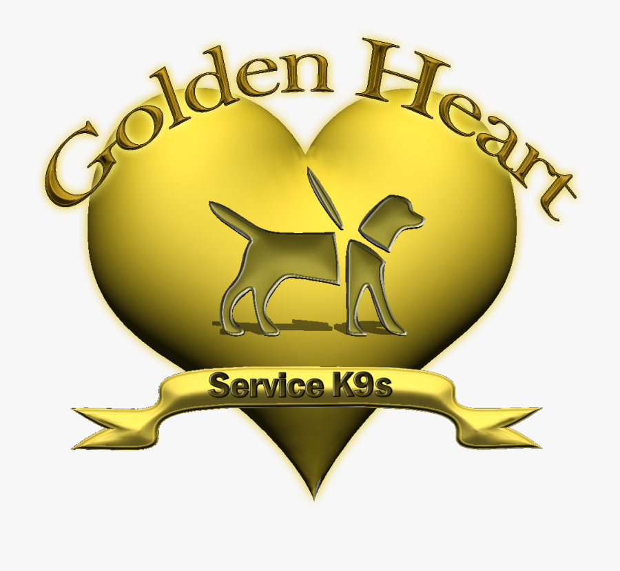 Golden Heart Logo - Emblem, Transparent Clipart