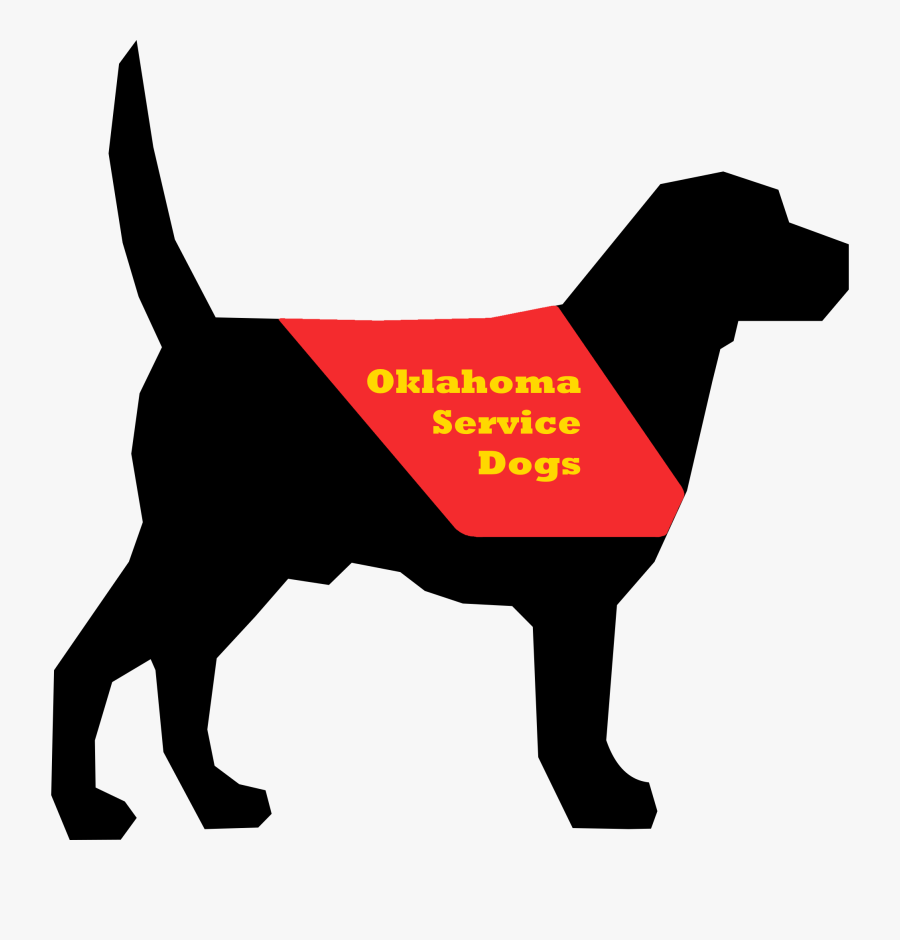 Oklahoma Service Dogs - Dog Silhouette, Transparent Clipart